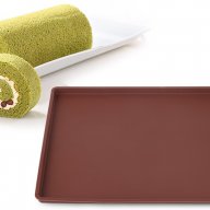правоъгълник силиконова форма тава печене навиване руло блат торта незалепваща подложка молд основа , снимка 1 - Форми - 16275899