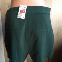 Къси панталонки Hm с висока талия,42 размер(л),петролено зелен цвят, снимка 2 - Къси панталони и бермуди - 26100691