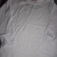 1081: Бяла блузка с камъни - 6,50 лв., снимка 1 - Детски Блузи и туники - 17694160