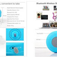 Водоустойчива Bluetooth тонколона за баня код 1071, снимка 18 - Слушалки и портативни колонки - 13329446