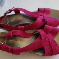 нови велурени сандали Clarks, 37ми номер, снимка 8 - Сандали - 18433426