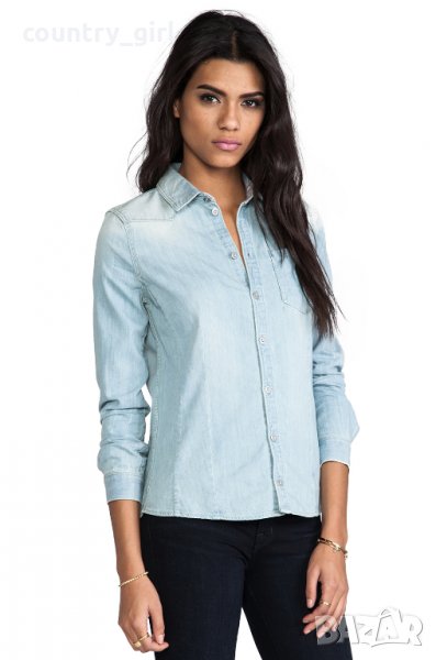 g-star tailor straight shirt women - страхотна дамска дънкена риза, снимка 1