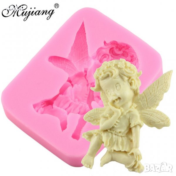 Ангел Фея Палечка силиконов молд форма декорация и украса торта фондан, снимка 1