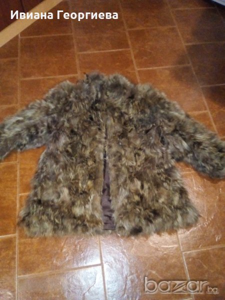 Дамско палто,естествен косъм/енот/, снимка 1