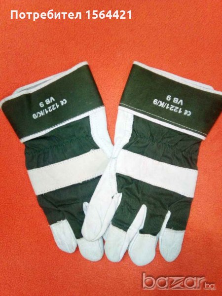 работни ръкавици от естествена кожа, нови, размер XL. Закупени от Германия., снимка 1