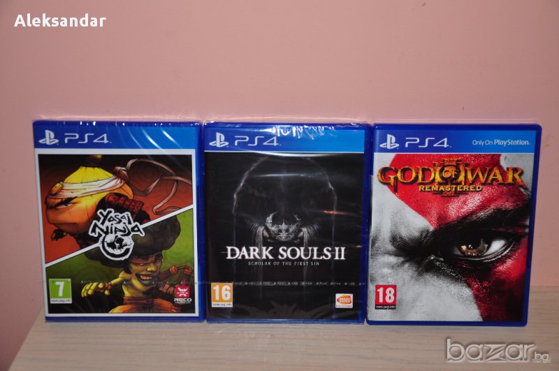 НОВИ PS4 god of war,dark souls,yasai,ninja,пс4, снимка 1