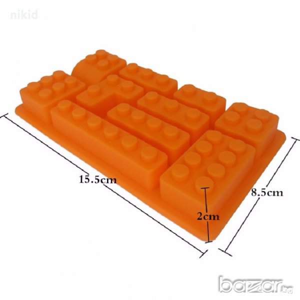 3 ВИД Лего блок конструктор с ъгъл и извивка силиконов молд за фондан украса торта декорация шоколад, снимка 1
