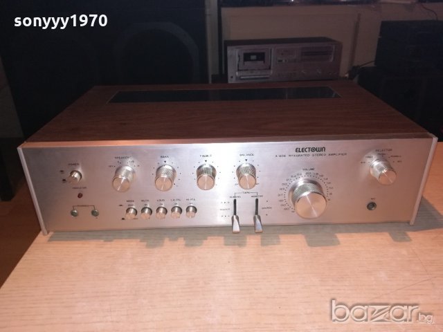 &electown a-606 amplifier-made in korea-внос швеицария, снимка 2 - Ресийвъри, усилватели, смесителни пултове - 20196477