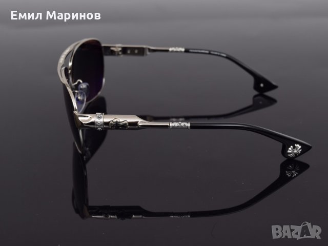 Слънчеви очила Chrome Hearts Buek Silver, снимка 4 - Слънчеви и диоптрични очила - 24791310