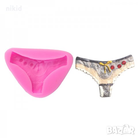 Дамски бикини Бельо силиконов молд форма декорация украса фондан торта мъфини и др