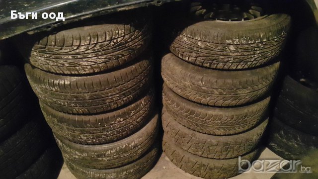 дуралуминеви джанти 4х100 R15 и R14 с летни гуми, снимка 4 - Гуми и джанти - 16246096