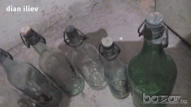 Стари Бутилки С Керамични Тапи, снимка 4 - Антикварни и старинни предмети - 13902762
