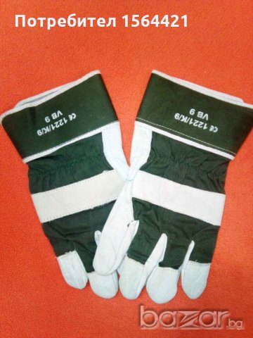работни ръкавици от естествена кожа, нови, размер XL. Закупени от Германия.