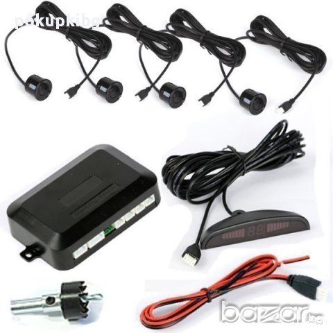 Парктроник с 8 сензора, светлинен дисплей и звукова сигнализация за кола,камион,бус,каравана, снимка 4 - Аксесоари и консумативи - 8699505