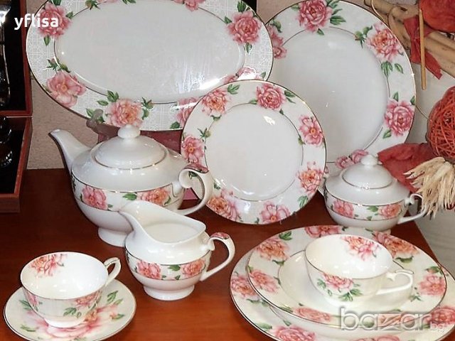 ВИНТИДЖ СЕРВИЗ ЗА ХРАНЕНЕ "РОЗИ" ЗА СЪДОМИЯЛНА МАШИНА, снимка 3 - Сервизи - 15183847