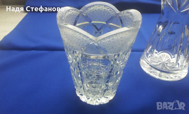 Две кристални вази различни, снимка 6 - Вази - 25563166