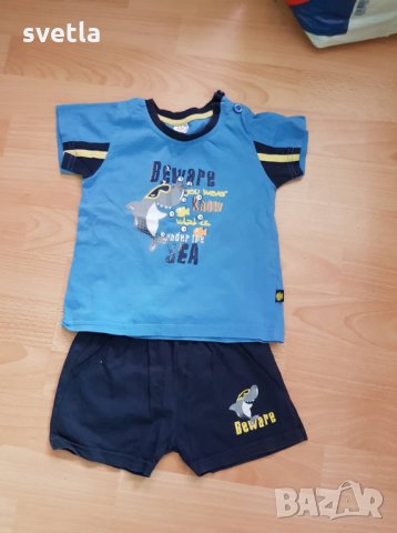Лятни дрешки за момче на годинка, снимка 3 - Комплекти за бебе - 24960933