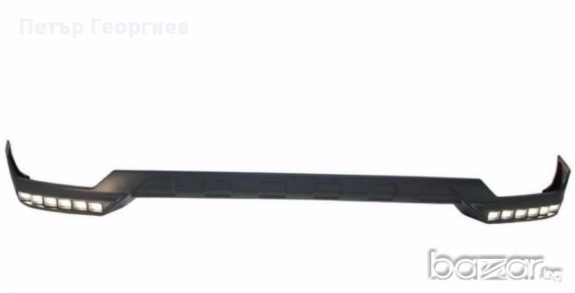 Лип за предна броня с дневни светлини за Mercedes W461 / W463 G-CLASS (1989-2010) - Брабус дизайн