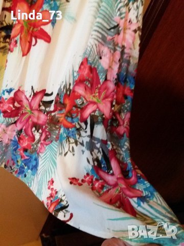 Дам.рокля-"COLOURS"-/вискоза/-цвят-шарена. Закупена от Италия., снимка 9 - Рокли - 22610548