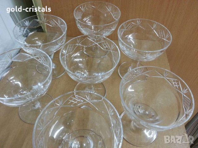 Кристални чаши за вино гравирани, снимка 3 - Сервизи - 22662075