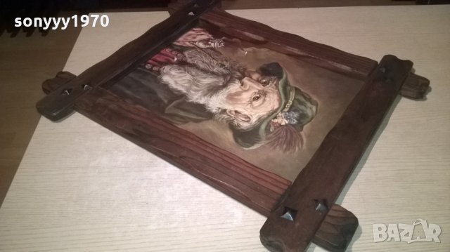 ретро картина-красива и стилна-57х48см-внос швеицария, снимка 10 - Колекции - 23507625