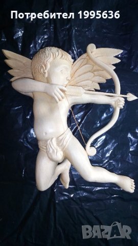 Дървена декорация Амурче, снимка 2 - Други - 22001658