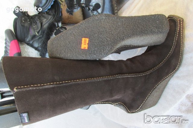 дамски ботуши BRONX® original, платформа, N- 40- 41, 100% естествен велур, GOGOMOTO.BAZAR.BG®