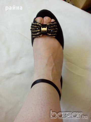 черни елегантни сандали, снимка 6 - Сандали - 11267813