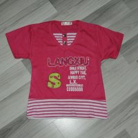Детска тениска розова , снимка 1 - Детски тениски и потници - 20381888