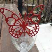 Декорация за чаши Пеперуда, снимка 6 - Декорация за дома - 24783836