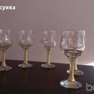 Ръчно рисувани чаши злаато и мед, снимка 1 - Декорация за дома - 16509042