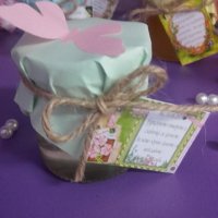 Сватбени подаръчета малки бурканчета с мед Силви Стил, снимка 5 - Кетъринг - 23433817