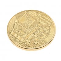 Bitcoin Биткойн колекционерска позлатена монета Промоция, снимка 6 - Подаръци за рожден ден - 20013523