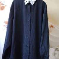 Дамска копринена блуза с дълъг ръкав, снимка 1 - Блузи с дълъг ръкав и пуловери - 25917686