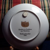 Коледна чиния 1988 от порцелан Haeberlein-Metzger, снимка 3 - Антикварни и старинни предмети - 24101626