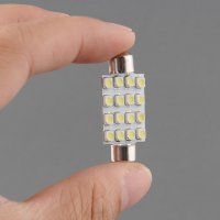 LED сулфидна крушка за кола бяла светлина 12V за плафон и номер, сини, бели, габарит, сулфидни, снимка 6 - Аксесоари и консумативи - 20651752