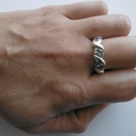 ''ТОКАШ'' Сребърен дамски  пръстен с цирконий  - сребро 925 , снимка 3 - Пръстени - 15950845