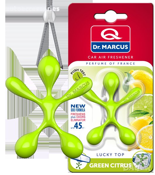 3000050777 Ароматизатор за кола, Lucky Top Dr. Marcus Green Citrus, снимка 1