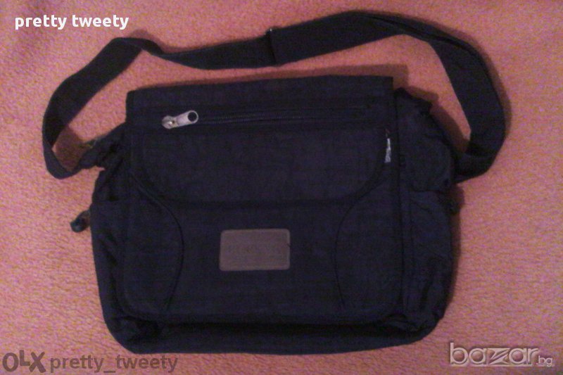 Черна шушлякова чанта , снимка 1