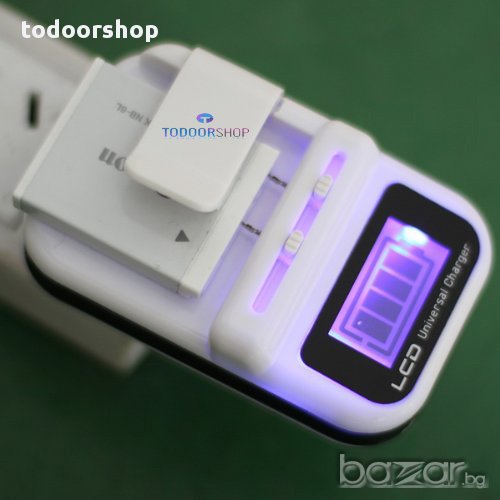 Универсално зарядно устройство на всякакъв вид акумолаторни батерии за телефон, фотоапарат и др., снимка 1