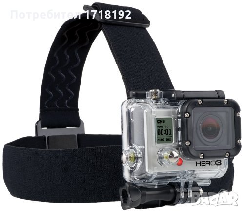 Лента за глава / head strap за екшън камера Gopro, Eken h9, SJ 4000, снимка 1