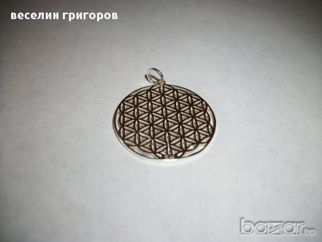 сребърна висулка "цветето на живота", снимка 2 - Колиета, медальони, синджири - 6034280