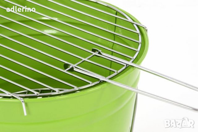  Грил кофа, кофа-грил, мини грил, парти грил, парти барбекю, мини барбелкю, зелен цвят, снимка 3 - Барбекюта - 24782955