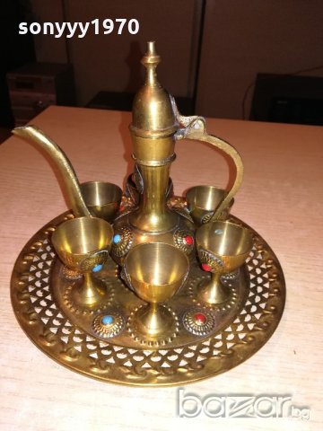 ПОРЪЧАН-ретро колекция-чаиник+чаши+поднос-внос швеицария, снимка 6 - Колекции - 20288748