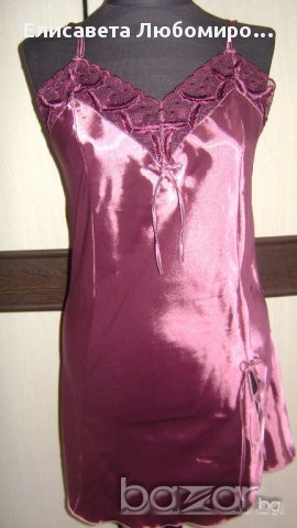 нощница и халат сатен, снимка 6 - Нощници - 10452861