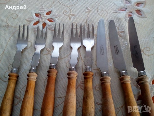 Стари прибори за хранене,вилици,ножчета, снимка 3 - Антикварни и старинни предмети - 23819574