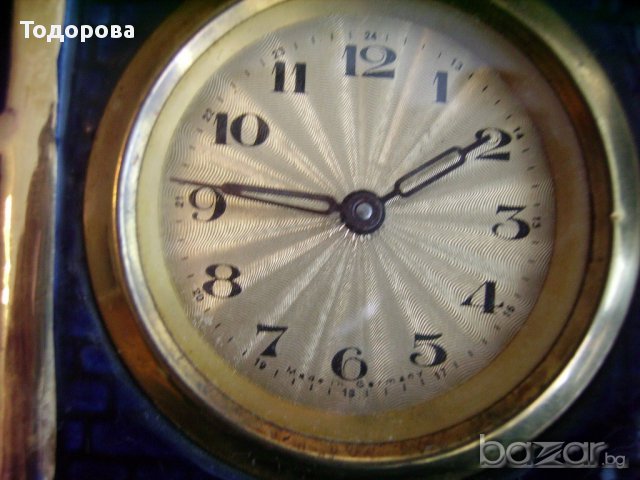 Стар голям порцеланов каминен часовник, снимка 9 - Антикварни и старинни предмети - 15647420