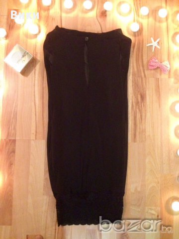 Елегантна черна рокля с дантела, снимка 6 - Рокли - 16271679