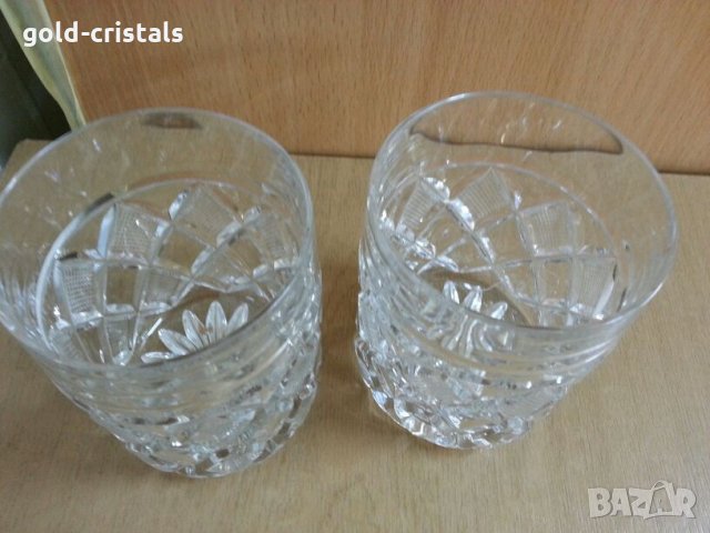  кристални чаши, снимка 3 - Антикварни и старинни предмети - 24174075