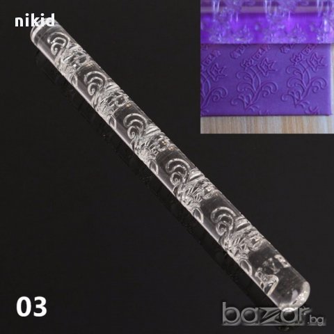 цвете нарцис Прозрачна релефна текстурна точилка за фондан украса торта сладки